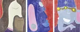 Brent Harris, Deities, 2004, woodcuts (triptych) 13/15