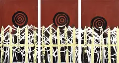 Clinton Nain, Colonial Cream, 2005, acrylic on canvas (triptych)