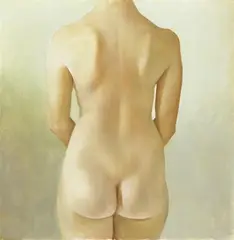 Nude Back by Bryan Westwood, oil on canvas on board, sold Jun 2012