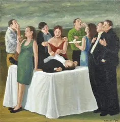 Graeme Drendel, The Dinner Party, 2003, oil on linen
