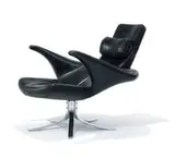 Stenerik Eriksson, Seagull chair, 1968, Chrome-plated steel, leather