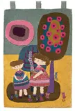 Evelyn Ackerman, Garden, 1963, Hand-hooked virgin wool needlepoint wall hanging