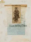 Lawrence Carroll, Obituary Series (4), c. 1980-1991, Mixed media collage on paper