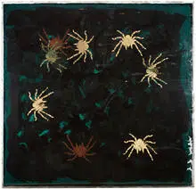 Tarantula Window by Ed Moses, 1983, Painted glass, sold Dec 2012