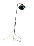 Rare adjustable wall & standard lamp by Gino Sarfatti, 1951, Brass, enameled steel, sold Dec 2012
