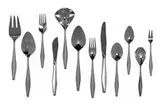 Gio Ponti, Diamond flatware service (89), 1958, Sterling silver, stainless steel