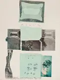 Robert Rauschenberg, Two Reasons Birds Sing (from Suite of Nine Prints), 1979, Screenprint and collage