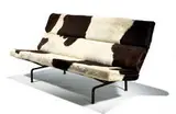 Charles and Ray Eames, Sofa Compact, 1954, Cowhide and vinyl upholstery, enameled steel