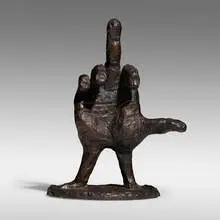 Liz Craft, Birdman (Desktop Version), 2004, cast bronze