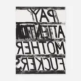 Bruce Nauman, Pay Attention, 1973, lithograph on Arjomari paper