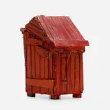 Beverly Buchanan, Miss Flossie's Shack, 1989, acrylic on foam core, wood
