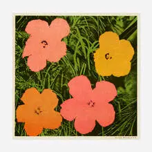 Flowers by Andy Warhol, 1964, offset lithograph in colors, sold Sep 2021