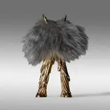 Oozy Davis by The Haas Brothers, 2019, sheepskin fur, bronze, sold Sep 2021