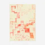 Keltie Ferris, Fault Line, 2013, acrylic on paper