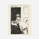 No Title (Mormon Secrets) by Raymond Pettibon, c. 1985, ink on paper, sold Sep 2021