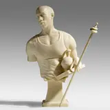 Kehinde Wiley, St. Francis of Adelaide, 2007, cast marble dust, resin