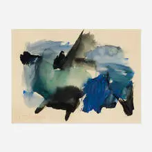 José Guerrero, Untitled, gouache on paper
