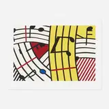 Roy Lichtenstein, Composition IV, 1995, screenprint in colors on BFK Rives