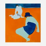 March Avery, Orange Sand, 1962, oil on canvas