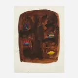 Ron Gorchov, Untitled, 1972, watercolor and graphite on paper