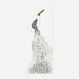 Valerie Piraino, Southern Fruit (Seedingly Abundantly), 2014, graphite and metallic paint on two sheets of paper