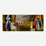 Werner Drewes, Yonder the Tracks, 1943, oil on canvas