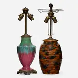 Fulper Pottery, Lamp bases, set of two