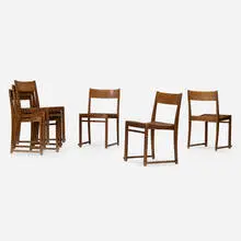 Sven Markelius, Orchestra chairs, set of six, c. 1932, beech