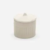 Pomade pot by Taxile Doat for University City, 1914, glazed porcelain, sold Jul 2021