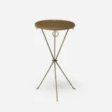 François-Claudius Compte-Calix, Occasional Table, c. 1940, brass