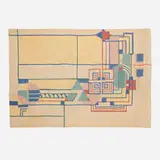 F. Schumacher & Co., Medium pile carpet, c. 1987, hand-knotted wool