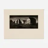 Asa Cheffetz, Break of Day (Vermont), 1944, wood engraving
