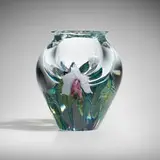 David Lotton, Important paperweight vase with orchids (from the Reflection Series)