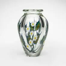 Daniel Lotton, Paperweight vase with flowers