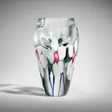 David Lotton, Paperweight vase with flowers (from the Reflection Series)