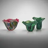Daniel and David Lotton, Collection of three handkerchief vases