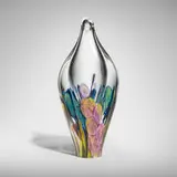 Daniel Lotton, Bouquet (flat-sided paperweight vase)