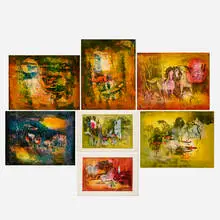 Dang Lebadang, Seven works, lithograph in colors