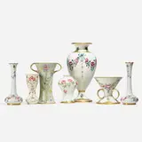 Collection of seven vases by William Moorcroft for James Macintyre & Co., sold Aug 2023
