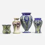 Collection of four vases by William Moorcroft for James Macintyre & Co. and Moorcroft Pottery, sold Aug 2023
