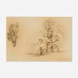 David Johnson, Balm of Gilead, 1883, graphite on paper