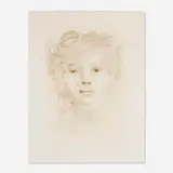 Léonor Fini, Portrait, lithograph in colors
