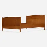 Double bed frame, model 912 by Gustav Stickley, sold Aug 2023