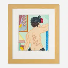 Judy with Black Hat by Tom Wesselmann, 1997, screenprint on paper, sold Sep 2013