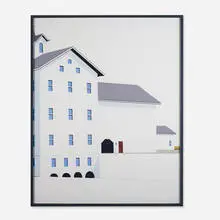 William Steiger, Blue Mill, 2004, oil on canvas