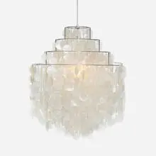 Fun 0 DM hanging lamp by Verner Panton, 1964, nacre, chrome-plated steel, sold Sep 2013