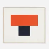 Red-Orange over Black by Ellsworth Kelly, 1970, screenprint on paper, sold Sep 2013