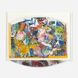 Sam Gilliam, Shell White, 1988, acrylic and handmade paper collage in artist's frame