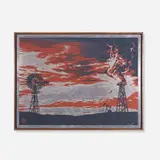 Shepard Fairey, Evolve Devolve, 2008, hand-painted multiple (HPM) on aluminum mounted to wood in artist's frame