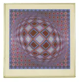 Untitled by Victor Vasarely, Victor Vasarely (1906-1997) UNTITLED Silkscreen, sold Jul 2019